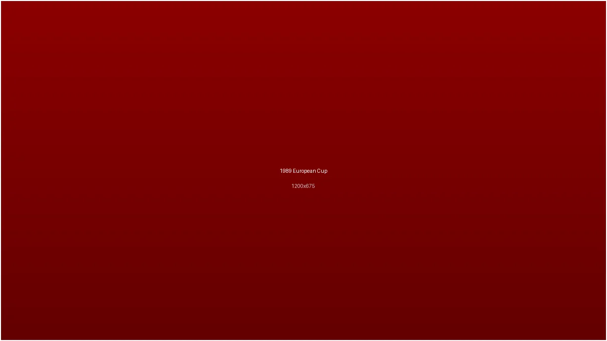 bb贝博1989年欧冠决赛球队庆祝场景